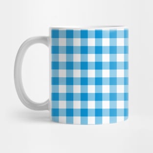 Blue Checkered Square Seamless Pattern Mug